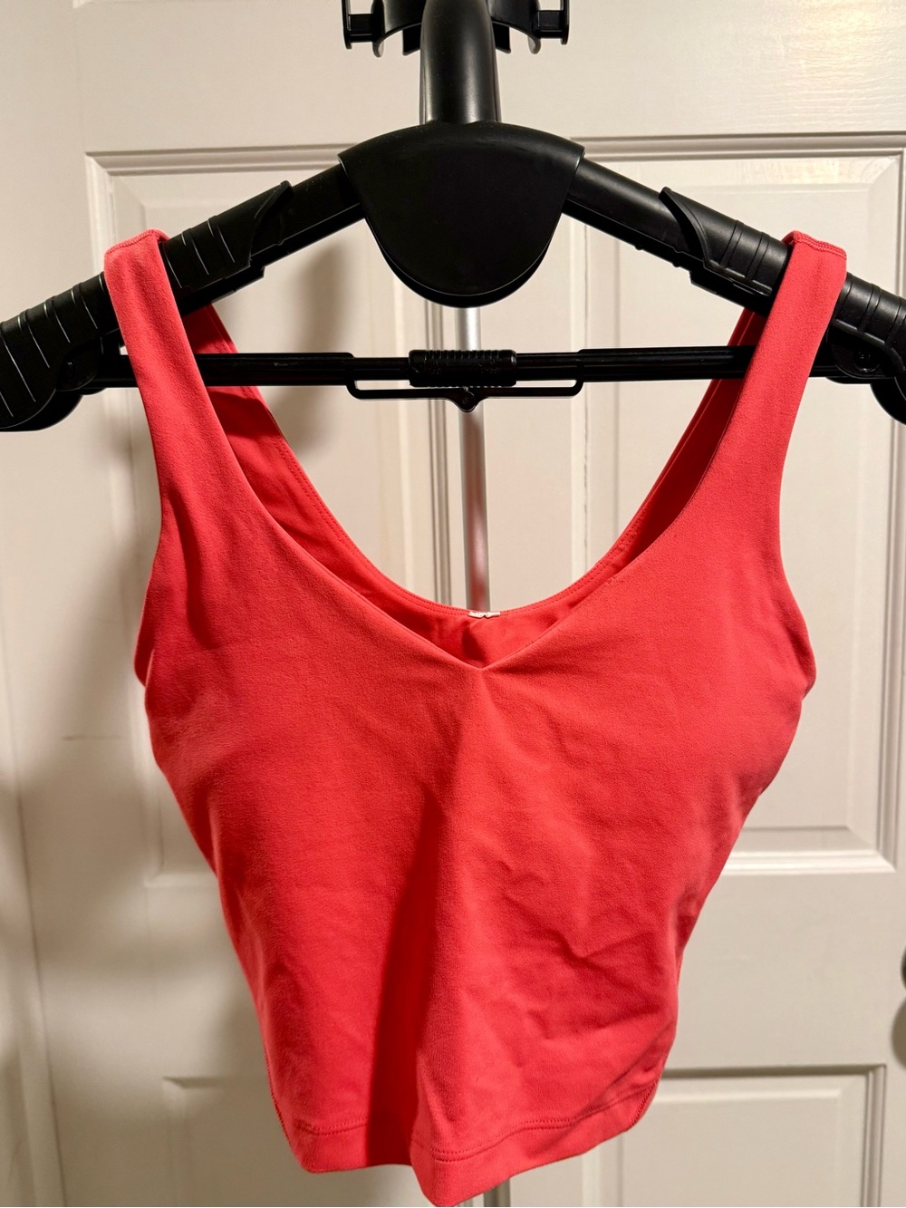 Lululemon dark pink/Coral Align cropped athletic top with built-in bra